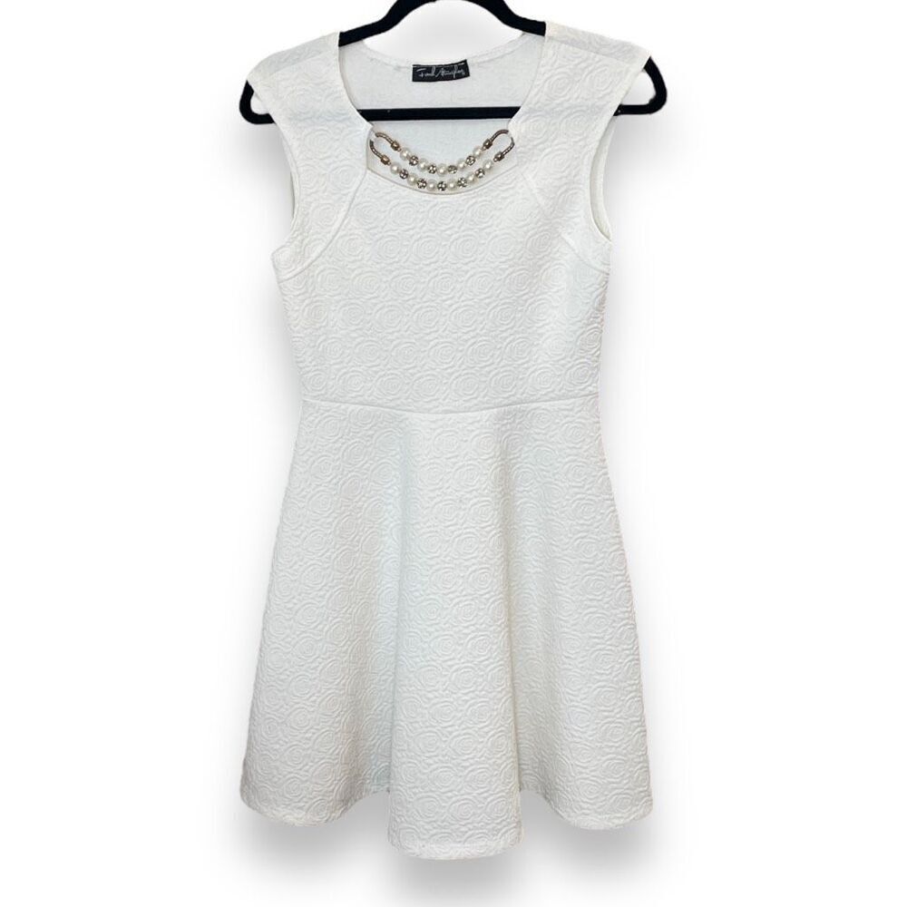 French Atmosphere Ivory Beaded Dress